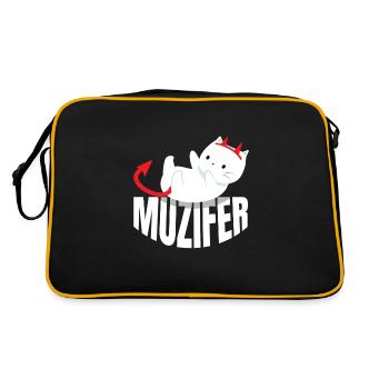 Muzifer Chat Chat Chat Diable Lucifer - Sac Retro - noir/or - Dos