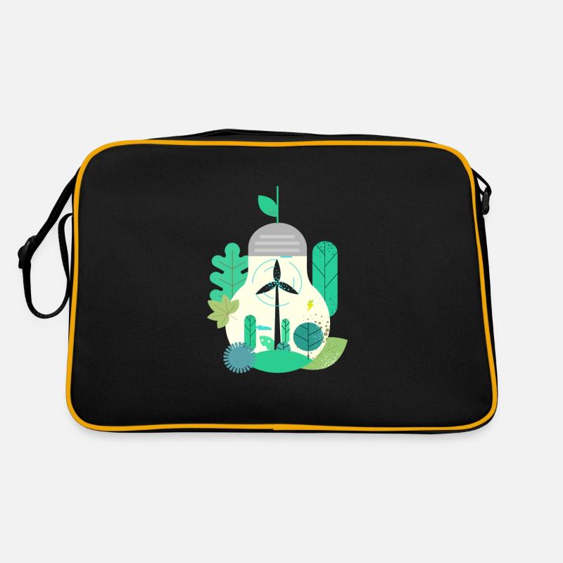 Ampoule Éolienne Énergie éolienne Énergie éolienne Sac Retro
