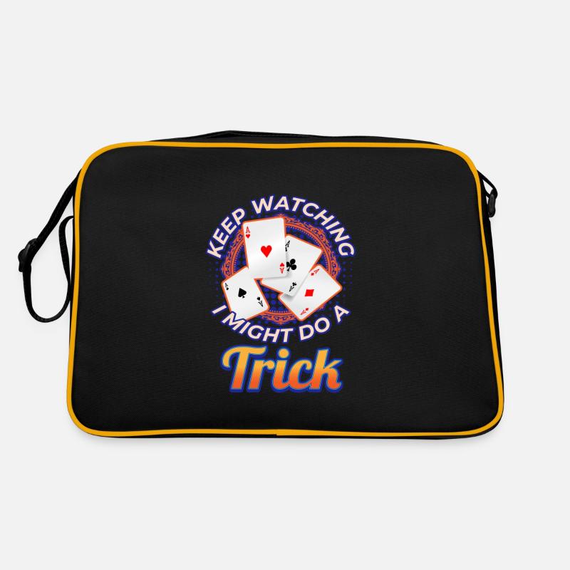 Keep Watching Might Do A Trick Zauberer Retro Tasche