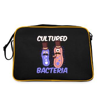 Cultured Bacteria Microbiology Chemistry - Retro Bag - black/gold - Back