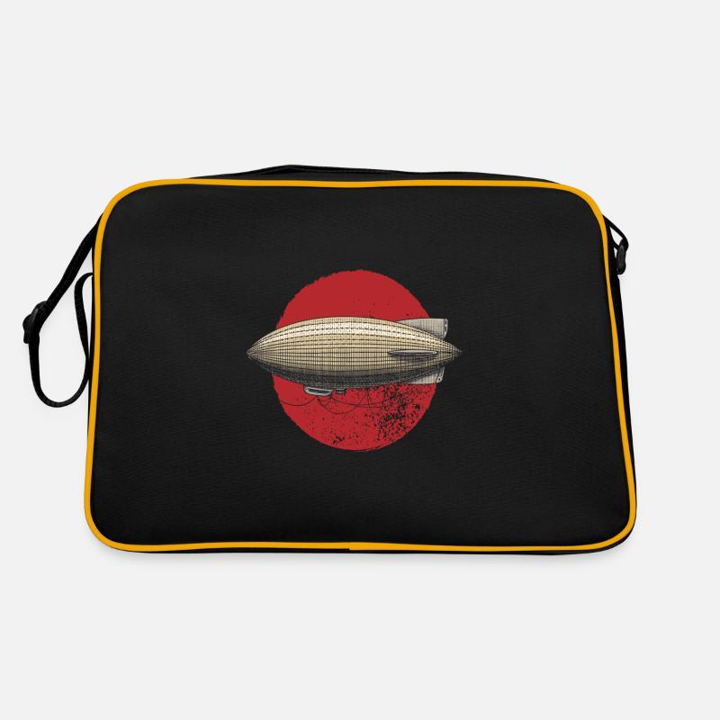Zeppelin Luftschiff Pilot Retro Retro Tasche