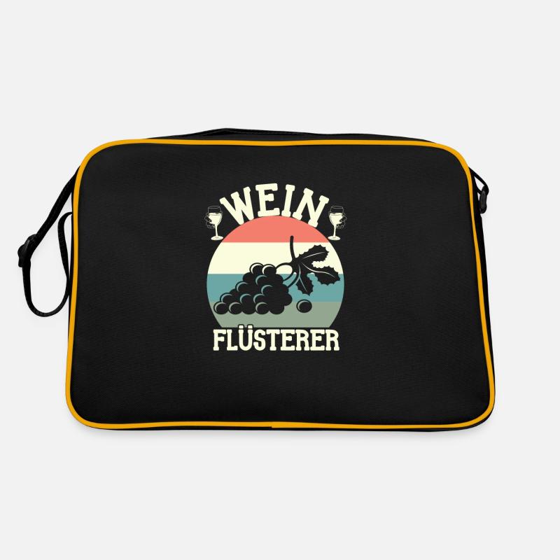 Wein Flüsterer witziges Winzer Design für Kelterer Retro Tasche