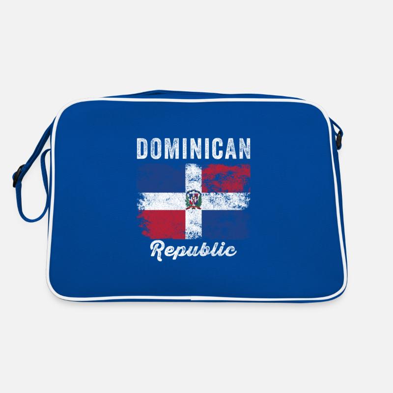 Dominican Republic Flag Distressed Retro Bag