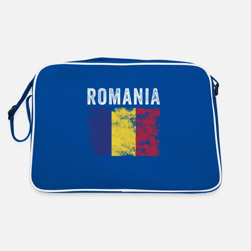 Drapeau roumain en détresse - Drapeau roumain Sac Retro