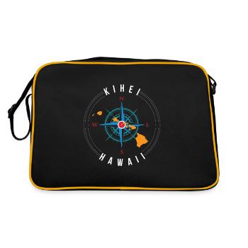 Kihei Hawaii Beach Holiday Surfer - Retro Bag - black/gold - Back