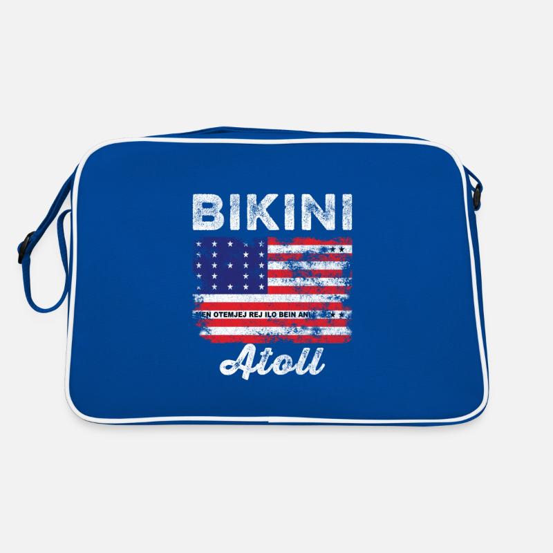 Drapeau de l’atoll de Bikini en détresse Drapeau de Bikini Sac Retro