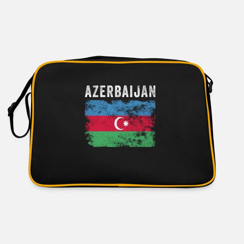 Drapeau azerbaïdjanais en détresse - Drapeau azéri Sac Retro
