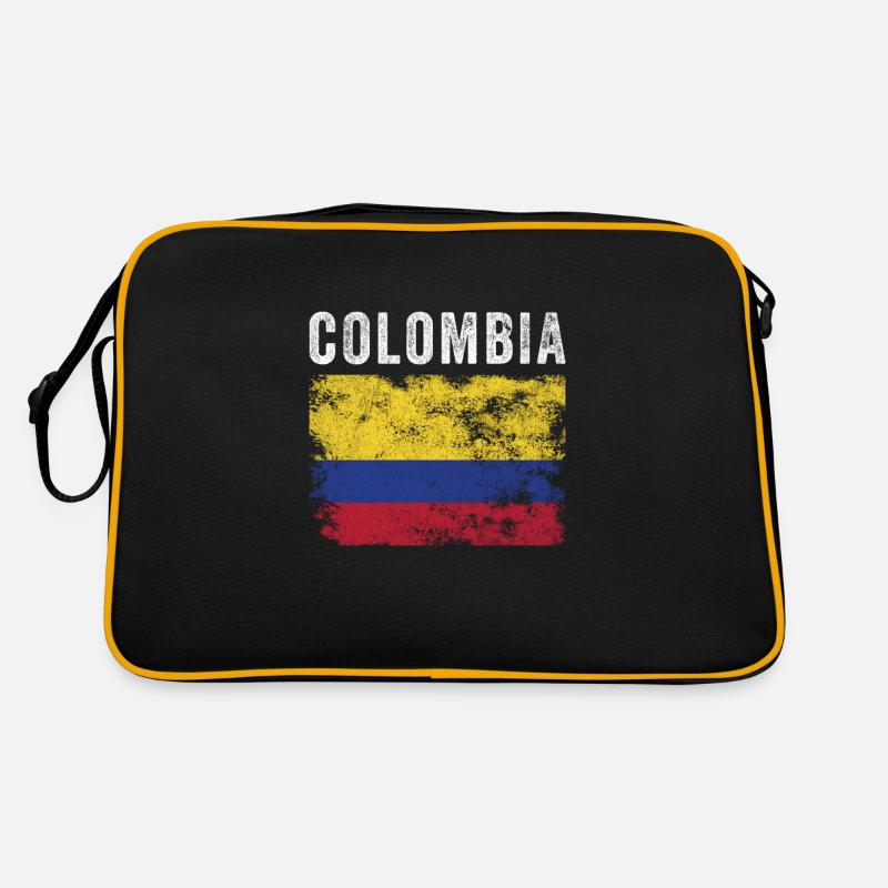 Drapeau de la Colombie Drapeau colombien en détresse Sac Retro