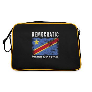 Drapeau de la République démocratique du Congo - Sac Retro - noir/or - Dos