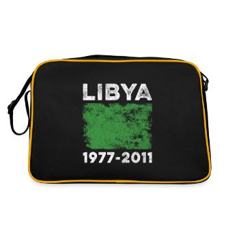 Libya 1977-2011 Flag Vintage Libyan Flag - Retro Bag - black/gold - Back
