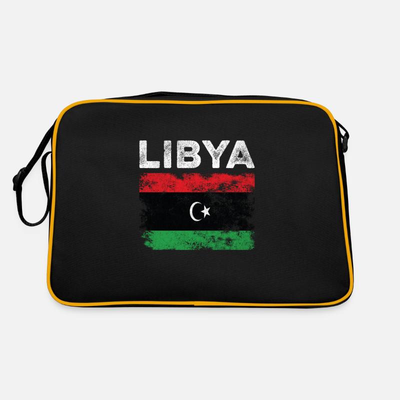 Libya Flag Distressed - Libyan Flag Retro Bag