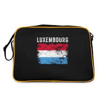 Drapeau luxembourgeois en détresse - Sac Retro - noir/or - Dos