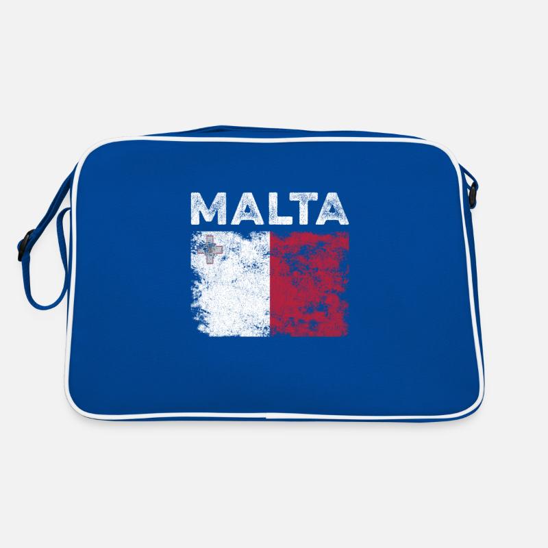 Malta Flag Distressed - Maltesische Flagge Retro Tasche