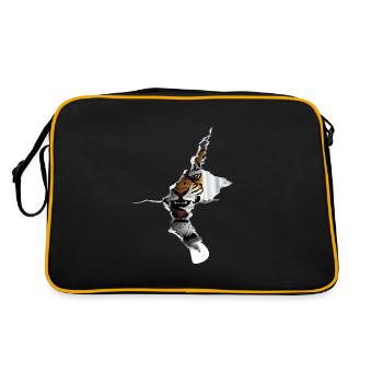 Tiger Roar Big Cat - Retro Bag - black/gold - Back