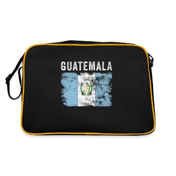Guatemala Flag Vintage - Guatemalan Flag - Retro Bag - black/gold - Back
