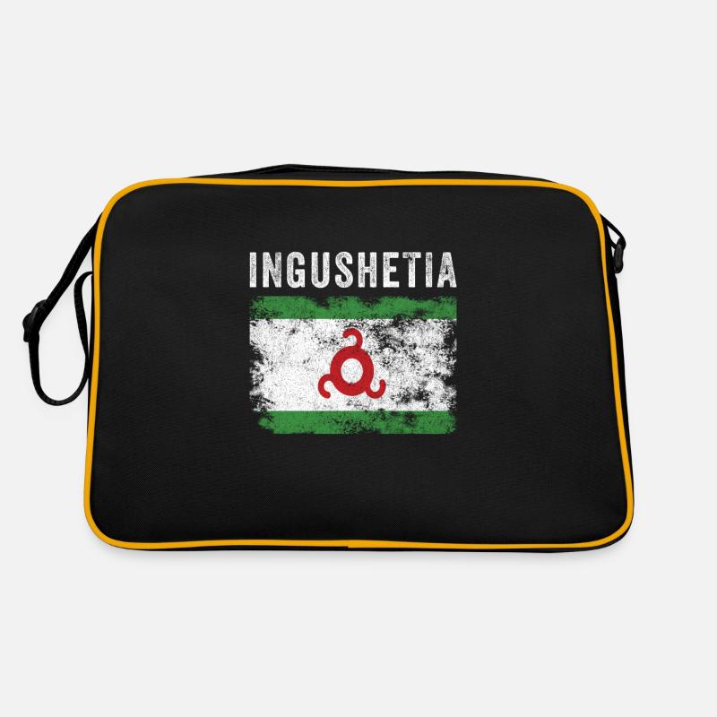 Ingushetia Flag Distressed - Ingush Flag Retro Bag