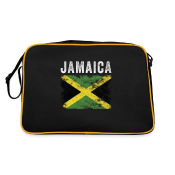 Drapeau jamaïcain en détresse - Drapeau jamaïcain - Sac Retro - noir/or - Dos