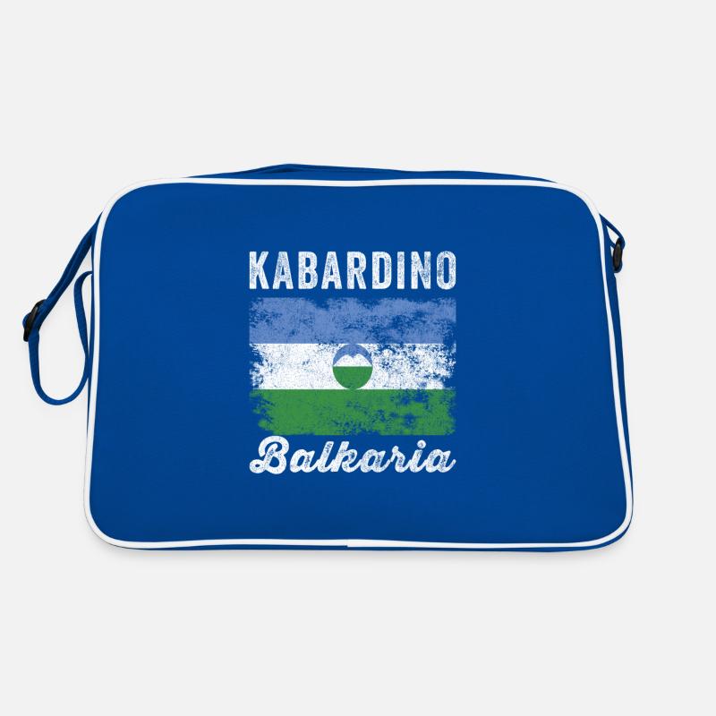 Kabardino Balkaria Flag Distressed Retro Bag
