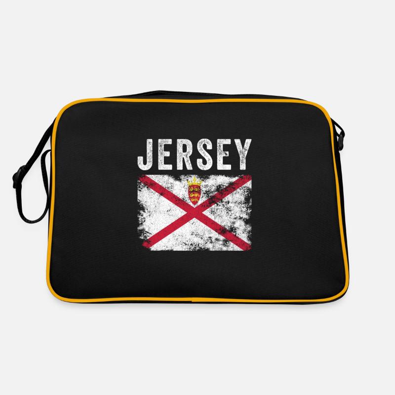 Jersey Flag Distressed - Jersey Flag Retro Tasche