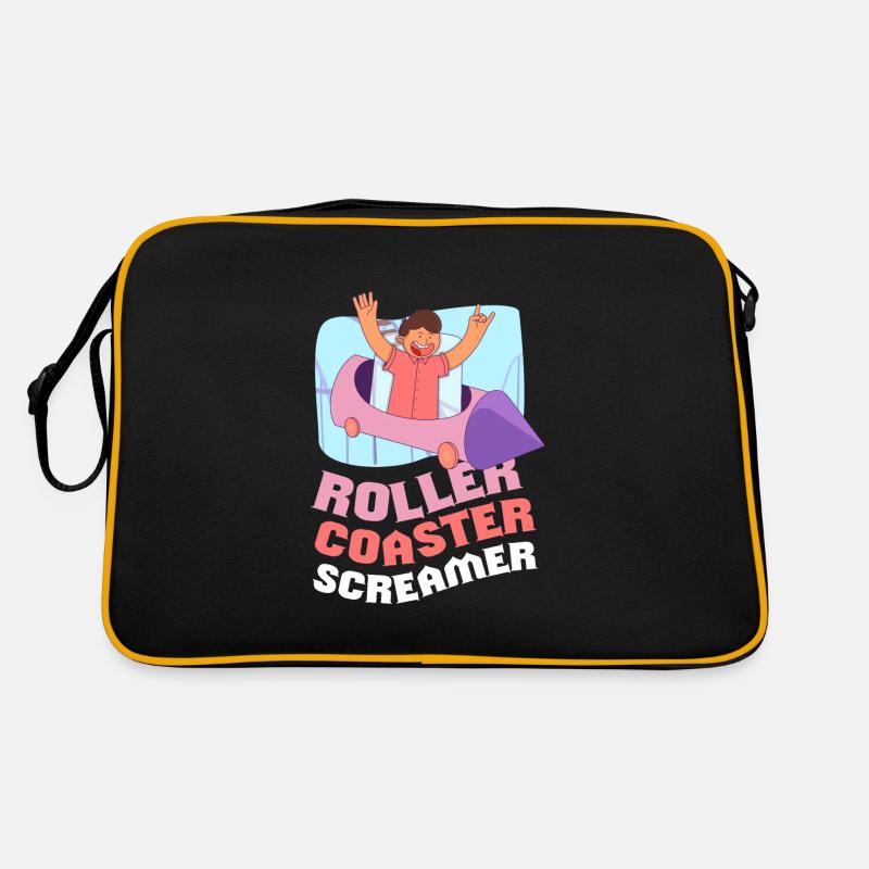 Rollercoaster Screamer Roller Coaster Retro Bag