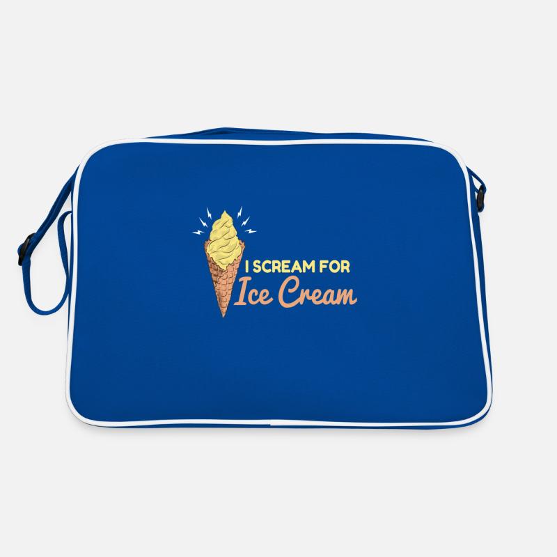 Scream For Ice Cream Eiscreme Eis Sac Retro