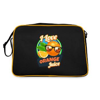 J’adore le jus de jus d’orange Fruit - Sac Retro - noir/or - Dos