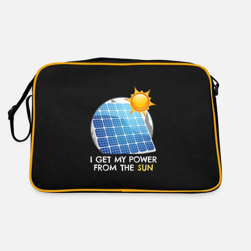 Power From The Sun Solar Photovoltaics Retro Bag