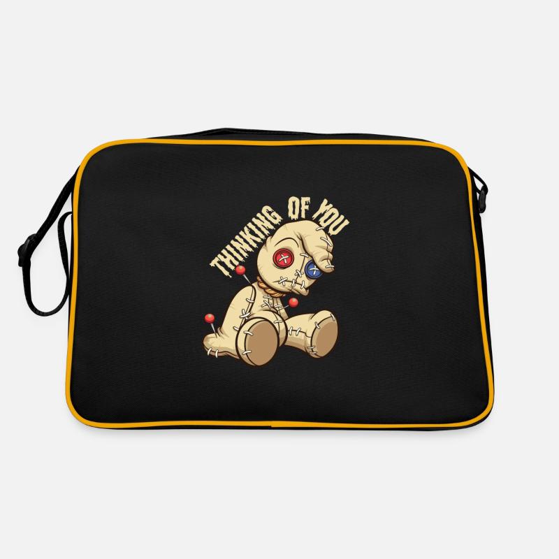 Penser à vous Poupée vaudou Vaudou - Sac Retro - noir/or