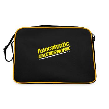 Maroquinerie apocalyptique Artisanat du cuir - Sac Retro - noir/or - Dos