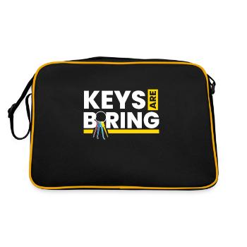 Keys Are Boring Lockpicking Lockpicker - Retro Bag - black/gold - Back