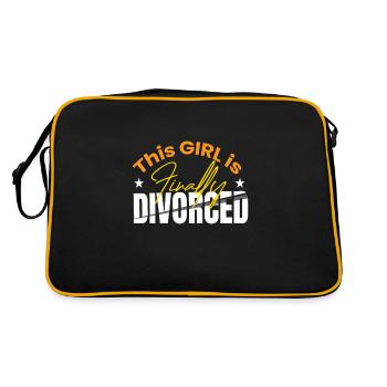 This Girl Is Finally Divorced Divorce - Retro Bag - black/gold - Back