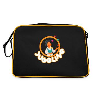 Jonglerie Jongleur Artiste Jongleur - Sac Retro - noir/or - Dos