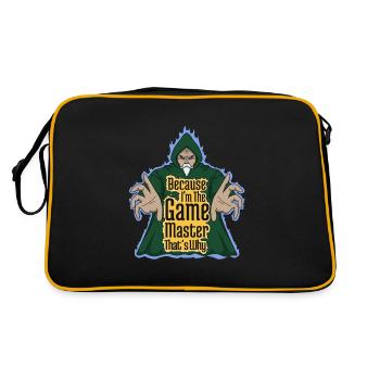 Je suis le maître du jeu de société Nerd - Sac Retro - noir/or - Dos