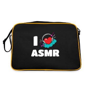 I Love ASMR Heart Headphones - Retro Bag - black/gold - Back