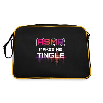 ASMR Makes Me Tingle - Retro Bag - black/gold - Back