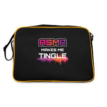 ASMR Makes Me Tingle - Retro Bag - black/gold - Back