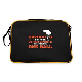Other Sports Require One Ball Fallschirm - Retro Tasche - Schwarz/Gold - Hinten
