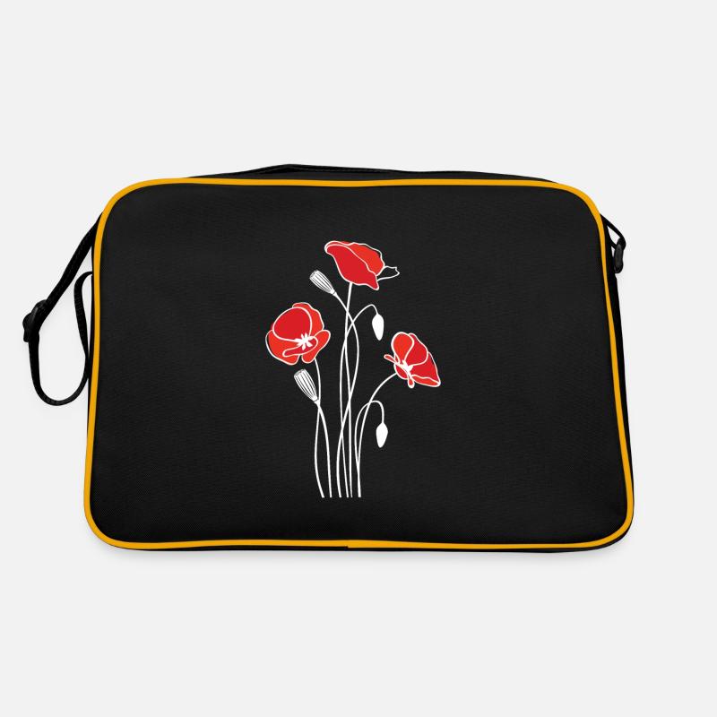 Coquelicot Fleurs Flore Naturelle Sac Retro