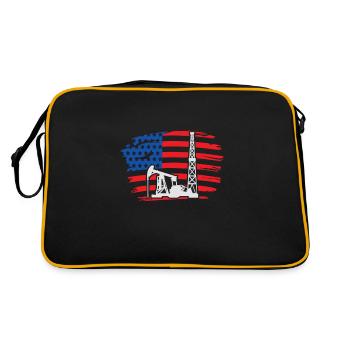 Drilling rig America Oil Drilling Rig - Retro Bag - black/gold - Back