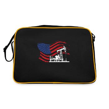 Drilling rig America Oil Drilling Rig - Retro Bag - black/gold - Back