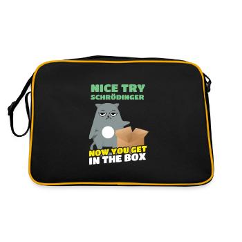 Bel essai Schrödinger Le chat de Schrödinger - Sac Retro - noir/or - Dos