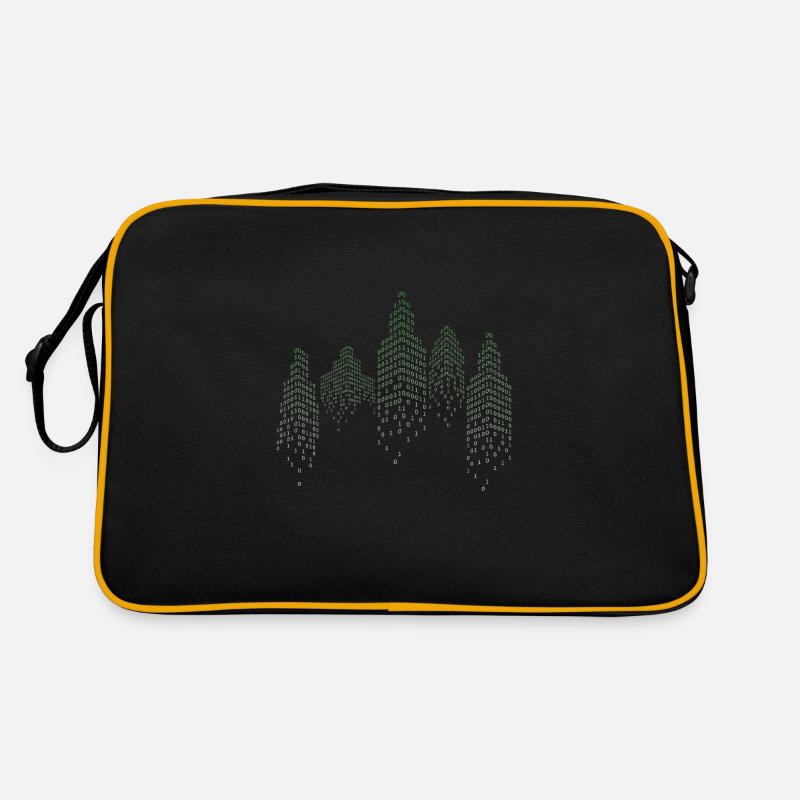 Binary City Informatiker Hack Coder Retro Tasche