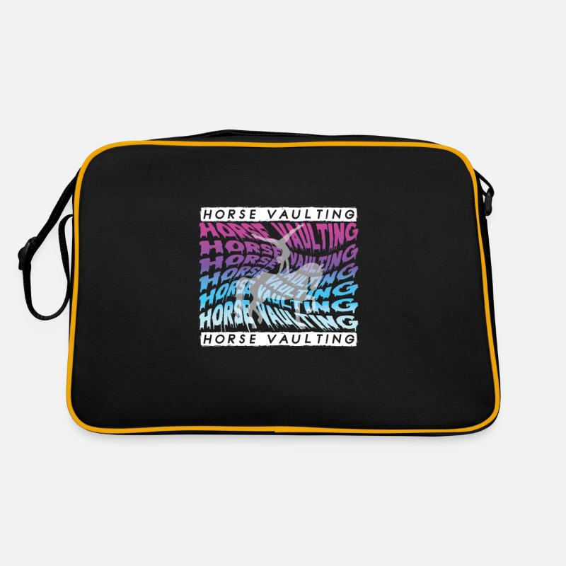 Chevaux Saut Cavaliers Sac Retro