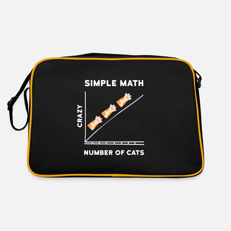 Chats chatons mathématiques simples Sac Retro