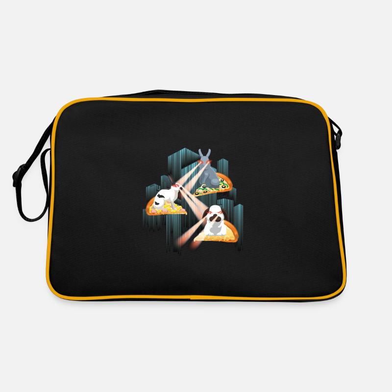 Laser Rabbits Pizza Easter Space Retro Bag