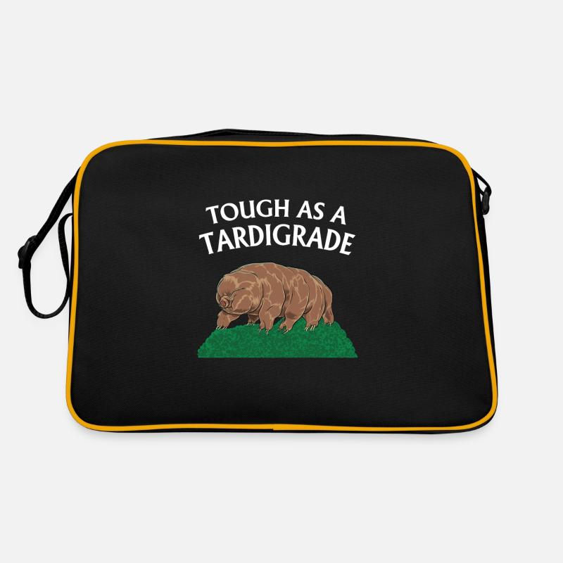 Touch As A Tardigrade Bärtierchen - Sac Retro - noir/or