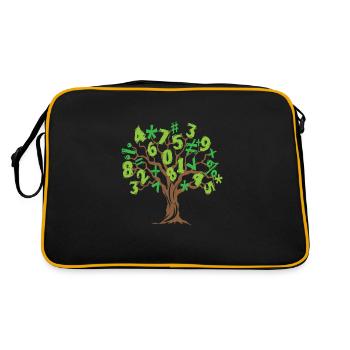 Arbre mathématique Arbre mathématique Mathématiques - Sac Retro - noir/or - Dos