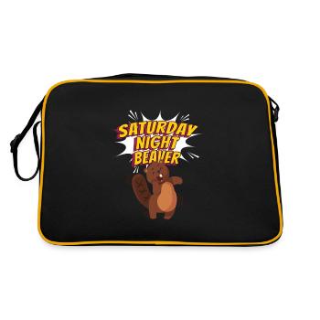 Samedi soir Beaver Beaver Dancing - Sac Retro - noir/or - Dos