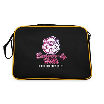 Beaver-ly Hills Beaver Beverly Hills - Retro Bag - black/gold - Back