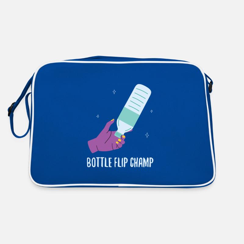 Bottle Flip Champ Flasche Retro Tasche